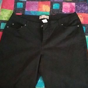 JMS stretch black jeans 20W short
